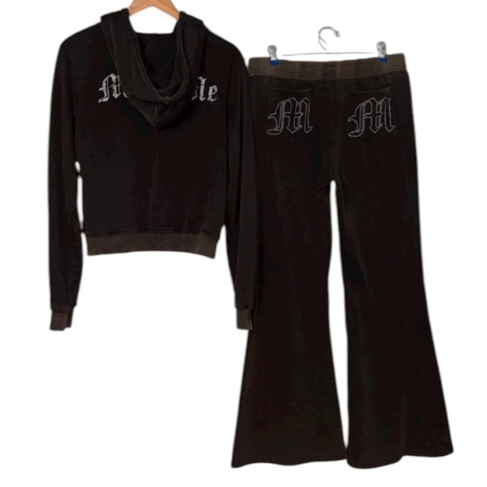Miss Me Washed Black/ Brown Track Suit